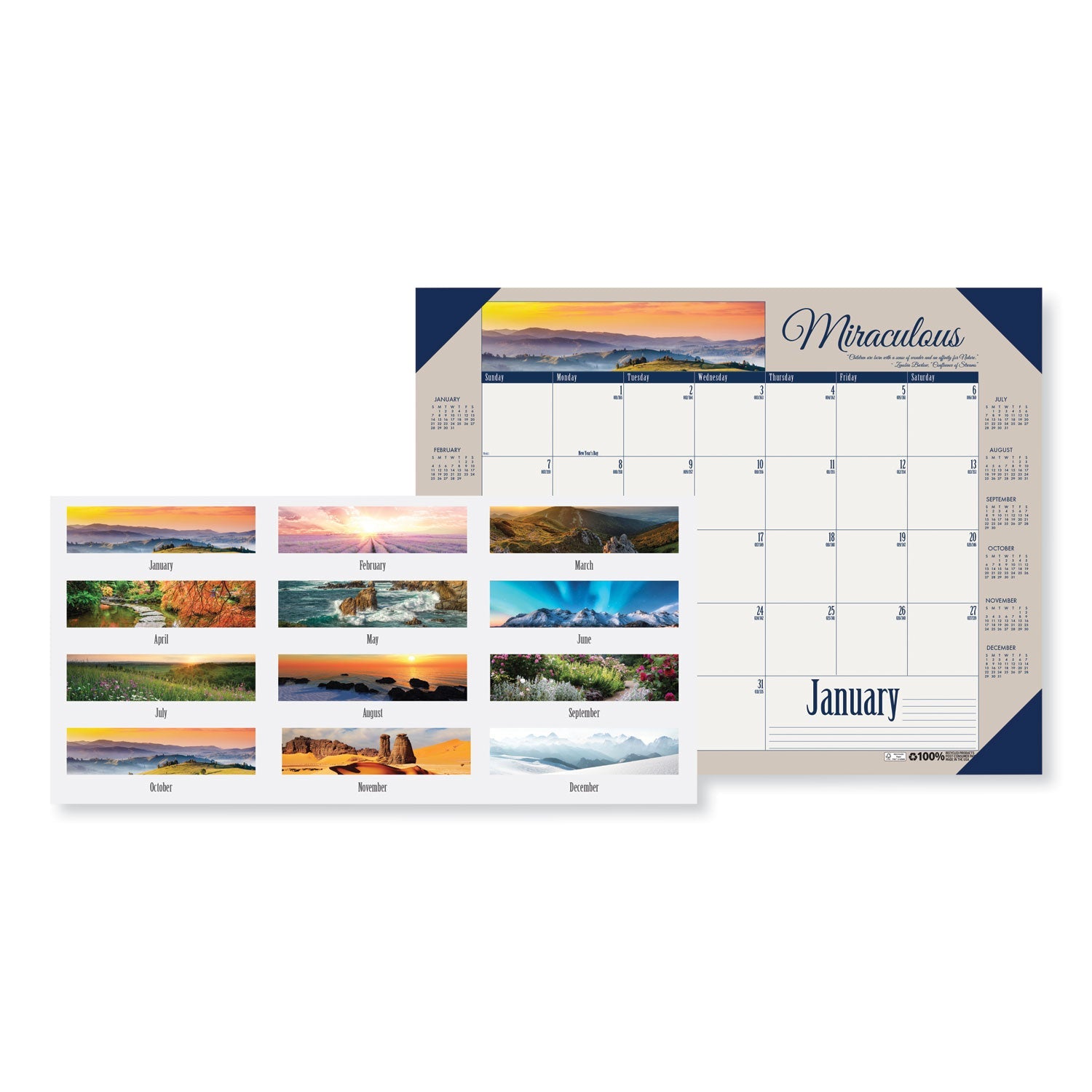house-of-doolittle-earthscapes-recycled-monthly-desk-pad-calendar-num-hod175_1